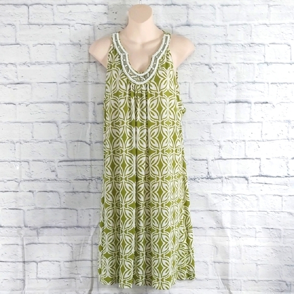 Apt. 9 Dress Sleeveless Beaded Neckline Casual Sz XL - Picture 1 of 6